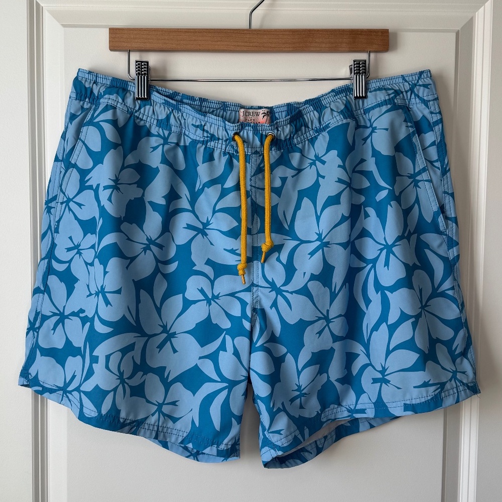 J. Crew Men's Printed Swim Trunk - Size XL